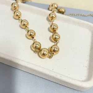 COLAR CHOKER BOLAS 12MM
