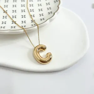 COLAR LETRA BUBBLE LISA - C