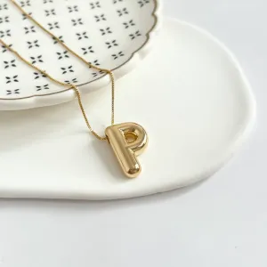 COLAR LETRA BUBBLE LISA - P
