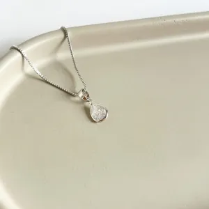 COLAR PINGENTE ZIRCONIA FORMATO GOTA 50CM