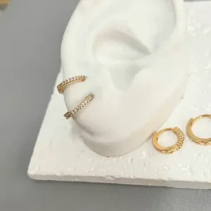 DUPLA ARGOLA ARTICULADA FINA COM GARRAS