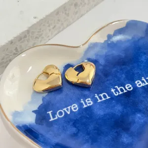 BRINCO ARGOLA ARTICULADA FORMATO CORAÇÃO