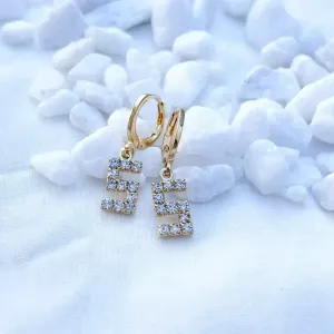 BRINCO ARGOLA DE CLICK LETRAS STRASS - S
