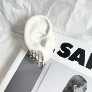 BRINCO EAR CUFF LISO E COM MICRO ZIRCONIAS