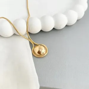COLAR CHOKER RABO DE RATO COM MEIA ESFERA
