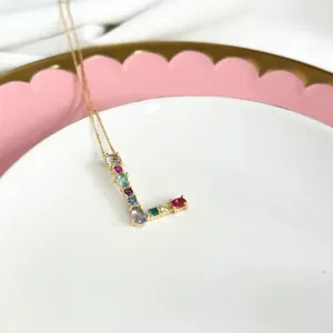 COLAR LETRAS COLORIDAS - L