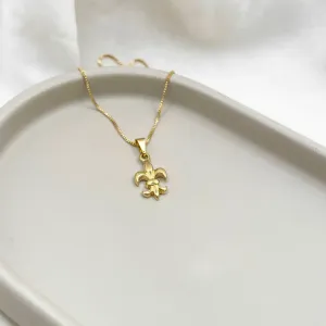 COLAR PINGENTE FLOR DE LÓTUS 45CM