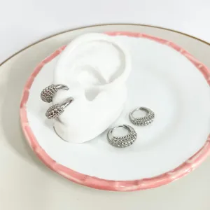DUPLA BRINCO ARGOLA ARTICULADA COM BOLINHAS