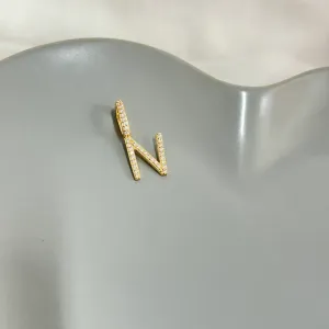 PINGENTE LETRA CRAVEJADA 1,5CM - N