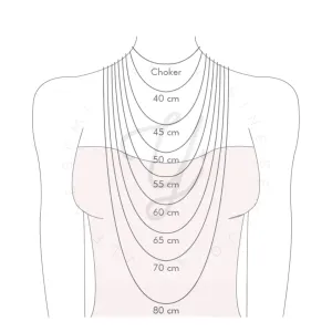 COLAR DUPLO DE CHOKER GRUMET E FININHA 40CM E 50CM