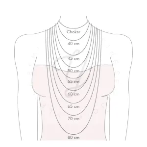 COLAR CHOKER QUADRADINHOS 45CM