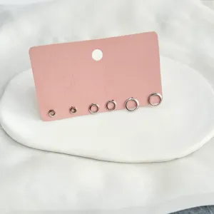 TRIO DE BRINCOS BOLINHAS VAZADOS