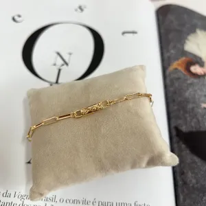 PULSEIRA CARTIER LAMINADA IMPORTADA COM FECHO GAVETA E TRAVA