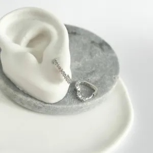 BRINCO ARGOLA ARTICULADA CORAÇÃO 1,8CM CRAVEJADO