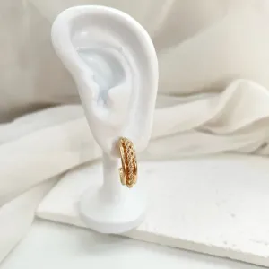 BRINCO ARGOLA COM ACABAMENTO DE CORDÃO BAIANO