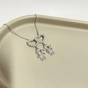 COLAR CANGA CORAÇÃO CASAL CRISTAL