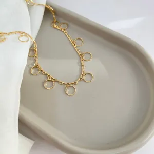 COLAR CHOKER COM CÍRCULOS