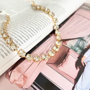 COLAR CHOKER STRASS 8MM