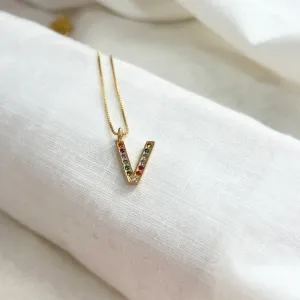 COLAR LETRA COLORIDA - V