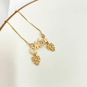COLAR MÃE COM 2 MENINAS
