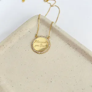 COLAR MEDALHA ABENÇOADA POR DEUS