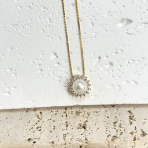 COLAR PRINCESA COM PÉROLA
