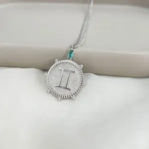 COLAR SIGNO GÊMEOS COM PEDRINHAS 50CM