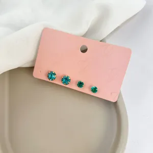 DUPLA DE BRINCOS PONTO DE LUZ COLORS 6MM E 5MM