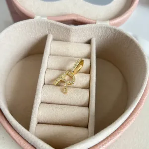 PINGENTE LETRA CRAVEJADA 1,5CM - R