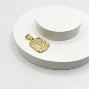 PINGENTE MEDALHA PEQUENA DE LETRA - P