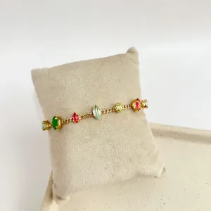 PULSEIRA ELO GRUME COM PINGENTE NAVETES