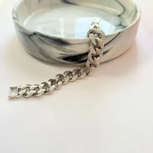 PULSEIRA ELOS CRAVEJADOS COM ELO EXTRA