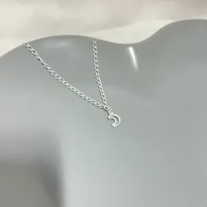 TORNOZELEIRA PRATA925 ELO COM LUA VAZADA