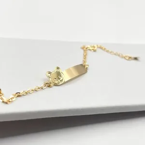 PULSEIRA INFANTIL DE PLACA URSINHO