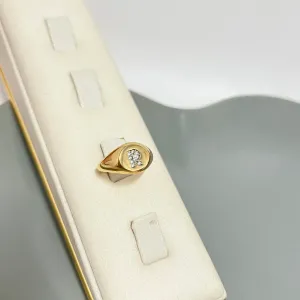 ANEL AJUSTÁVEL DEDINHO LETRA - R