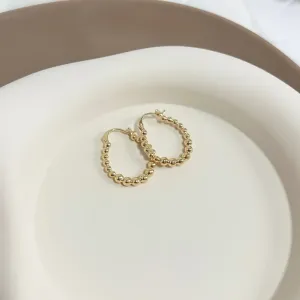 BRINCO ARGOLA BOLINHAS FECHO ITALIANO