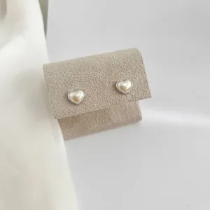 BRINCO CORAÇÃO DE MEIA PÉROLA