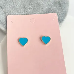 BRINCO CORAÇÃO RESINADO - AZUL