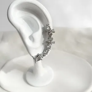 BRINCO EAR CUFF LUXO CRISTAL