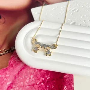 COLAR 2 MENINAS COM 2 CORAÇÕES LISOS