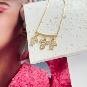 COLAR CANGA - 1 MENINA E 2 MENINOS DIAMANTADOS