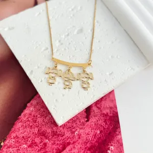 COLAR CANGA - 1 MENINO E 2 MENINAS DIAMANTADOS