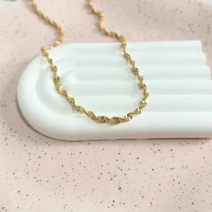 COLAR CHOKER FITA TORCIDA 50CM