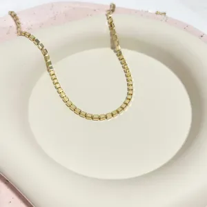 COLAR CHOKER QUADRADOS 45CM