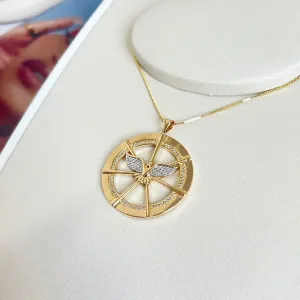 COLAR MEDALHA DIVÍNO ESPÍRITO SANTO 3,5CM