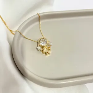 COLAR MENINA CABEÇA DE ZIRCONIA