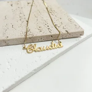 COLAR NOME RÉPLICA DE OURO - CLAUDIA