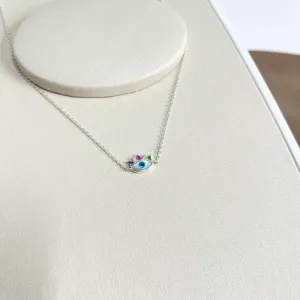 COLAR PRATA 925 OLHO GREGO