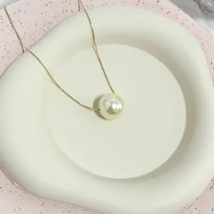 COLAR VENEZIANA COM 1 PÉROLA 18MM