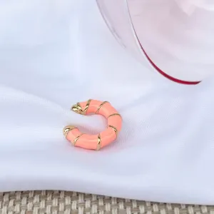 PIERCING TUBO RESINADO - SALMÃO COM LISTRAS